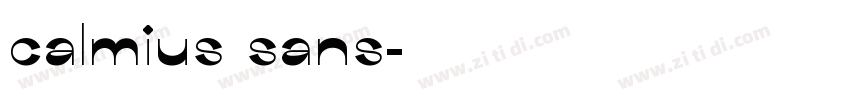 calmius sans字体转换